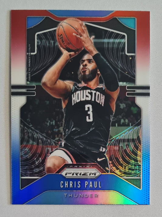 Chris Paul - 2019/20 Panini Prizm Basketball NBA Oklahoma City Thunder #211 Red/White/Blue Prizm