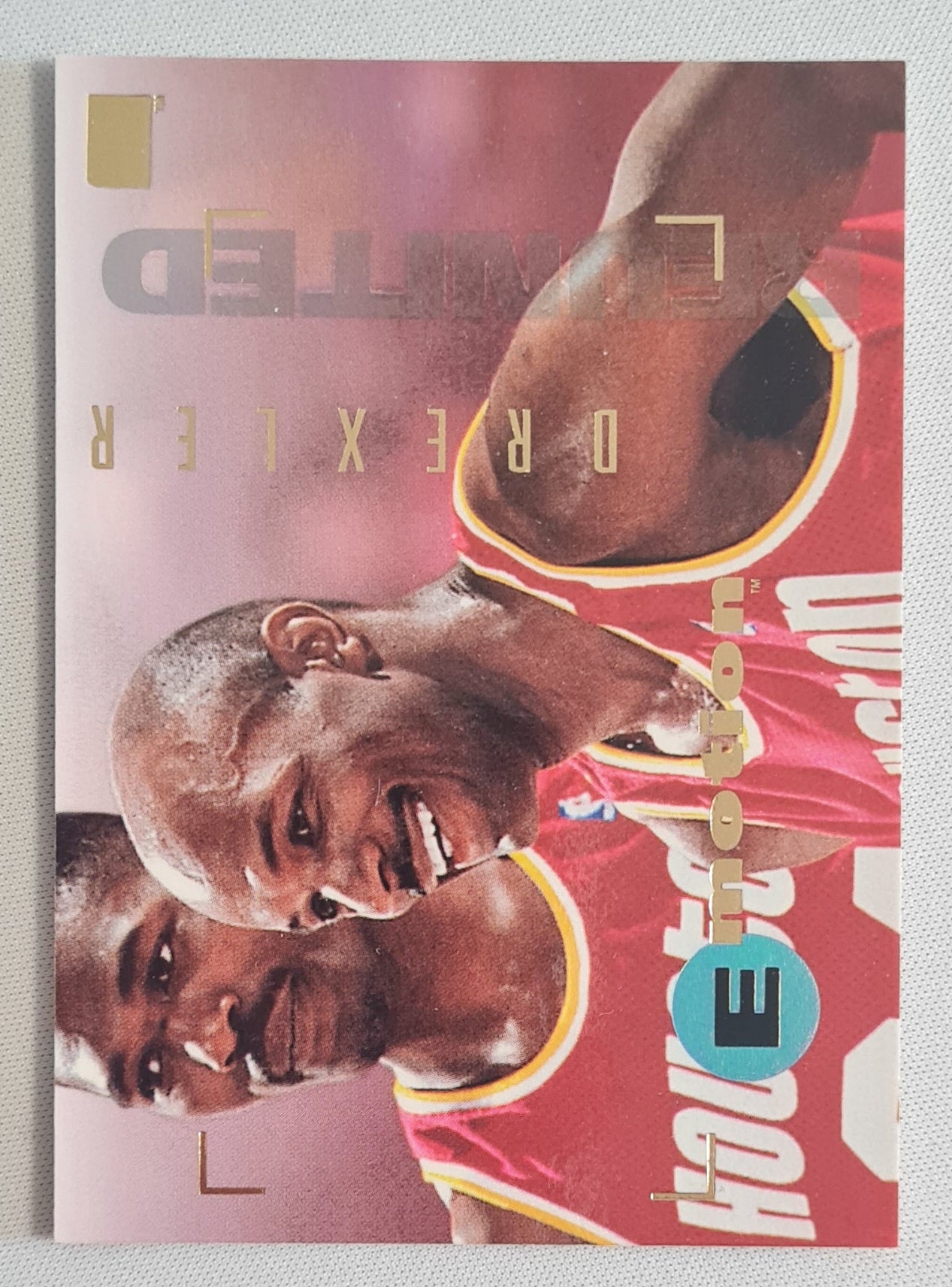 Clyde Drexler - 1995 SkyBox NBA Basketball Houston Rockets E-Motion #36