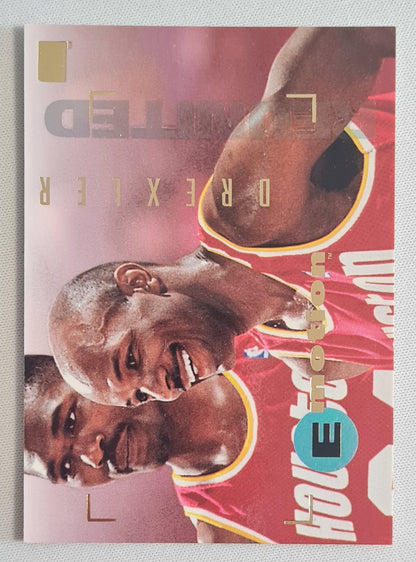 Clyde Drexler - 1995 SkyBox NBA Basketball Houston Rockets E-Motion #36
