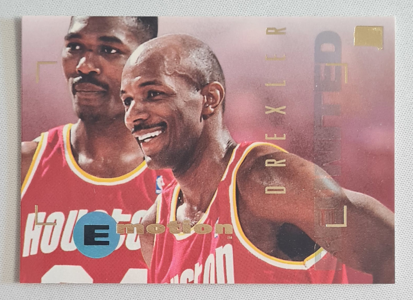 Clyde Drexler - 1995 SkyBox NBA Basketball Houston Rockets E-Motion #36