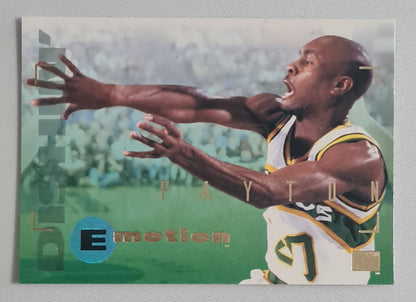 Gary Payton - 1995 SkyBox NBA Basketball Seattle Super Sonics E-Motion #92