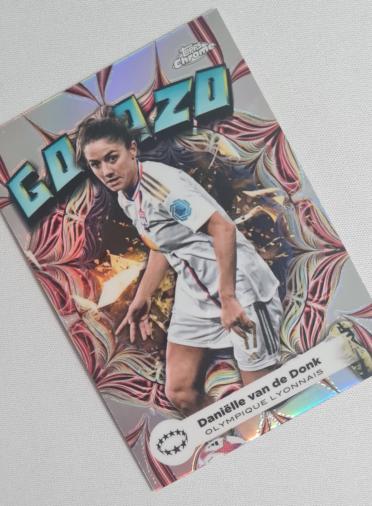 Danielle van de Donk - 2023/24 Topps Chrome Women's UCL Golazo Refractor #GZ-2 Olympique Lyonnais