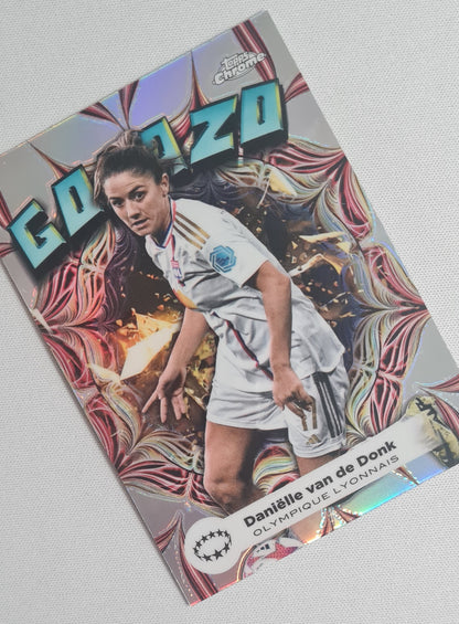 Danielle van de Donk - 2023/24 Topps Chrome Women's UCL Golazo Refractor #GZ-2 Olympique Lyonnais