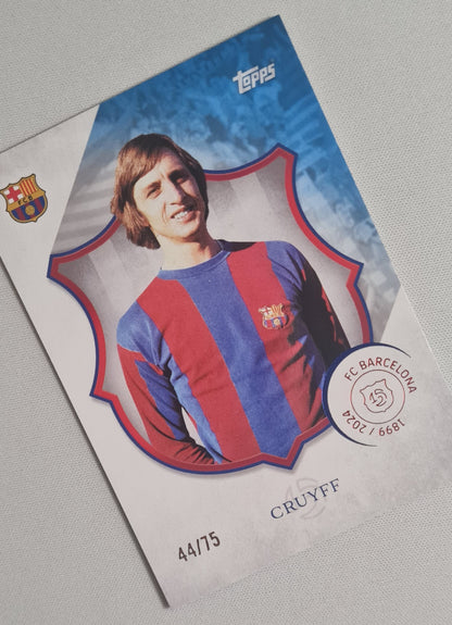 Johan Cruyff - 2025 Topps Barcelona 125 Anniversary /75 #46 FC Barcelona