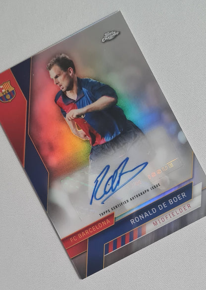Ronald De Boer - 2022/23 Topps Chrome Barcelona Auto #AU-RD FC Barcelona