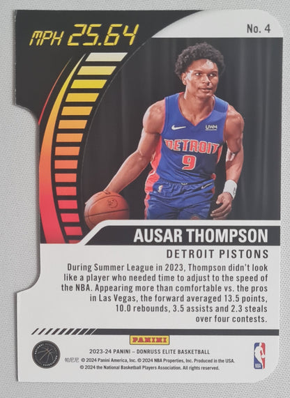 Ausar Thompson - 2023/24 Panini Donruss Elite Full Throttle #4 Detroit Pistons