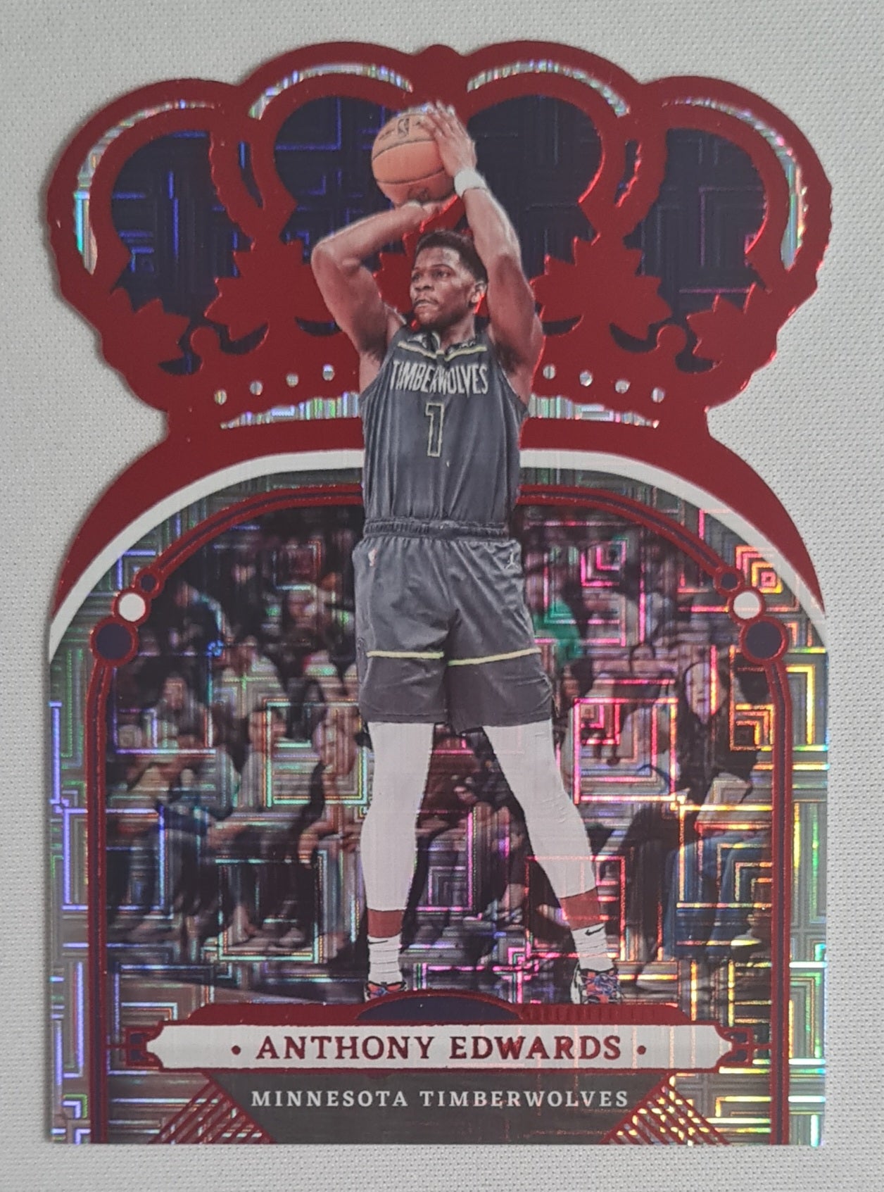 Anthony Edwards - 2022/23 Panini Crown Royale Asia Red #70 Minnesota Timberwolves