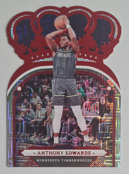 Anthony Edwards - 2022/23 Panini Crown Royale Asia Red #70 Minnesota Timberwolves