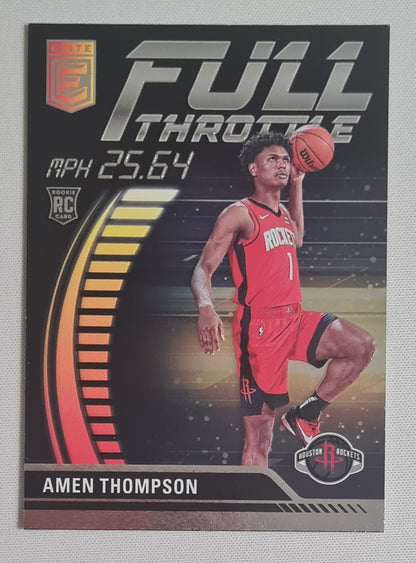 Amen Thompson - 2023/24 Panini Donruss Elite Full Throttle #1 Houston Rockets