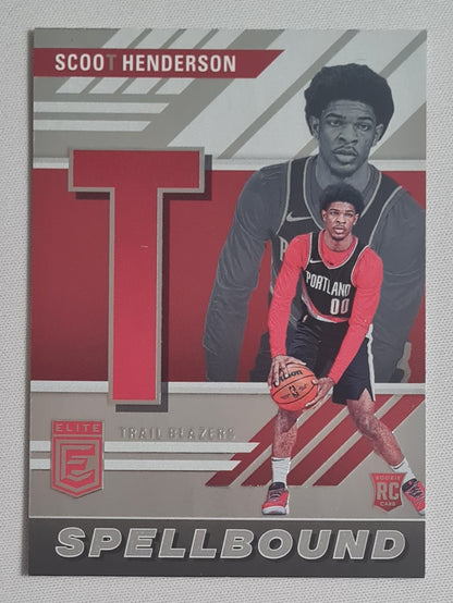 Scoot Henderson - 2023/24 Panini Donruss Elite Spellbound T #15 Portland Trail Blazers