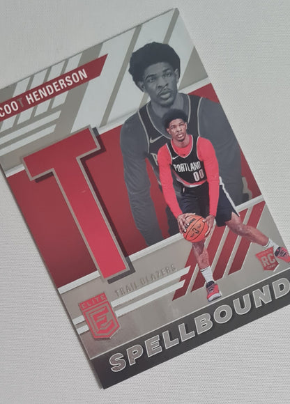 Scoot Henderson - 2023/24 Panini Donruss Elite Spellbound T #15 Portland Trail Blazers