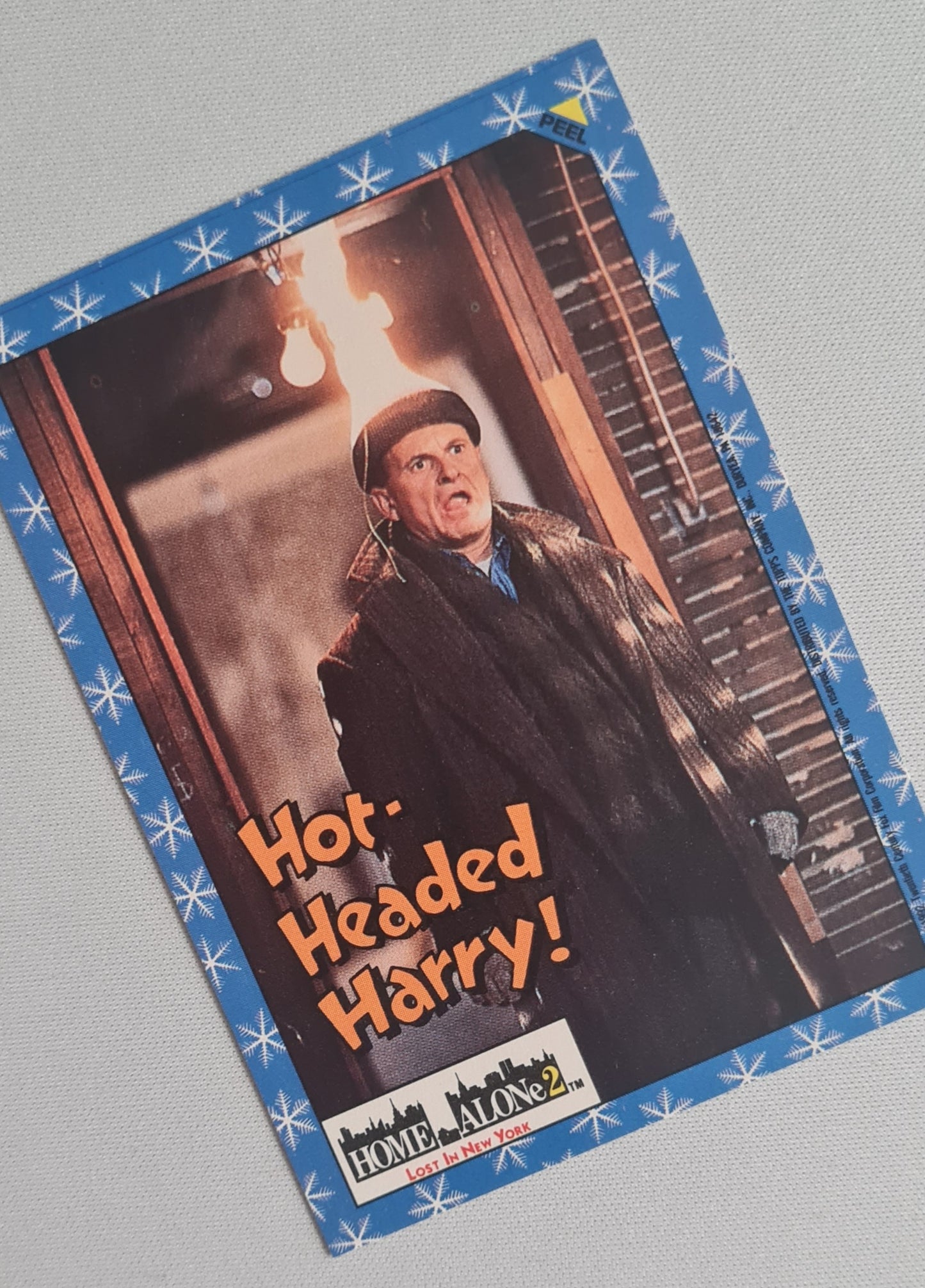 Home Alone 2 - 1992 Topps Lost in New York Puzzle Sticker Hot-Headed Harry!
