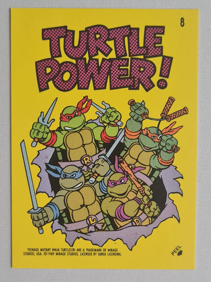 Teenage Mutant Ninja Turtles - 1989 Topps Stickers Turtle Power #8
