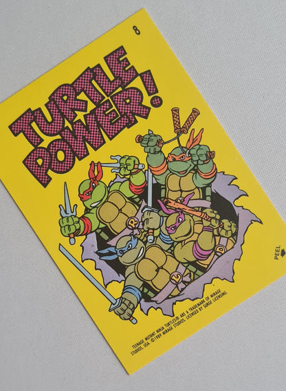 Teenage Mutant Ninja Turtles - 1989 Topps Stickers Turtle Power #8