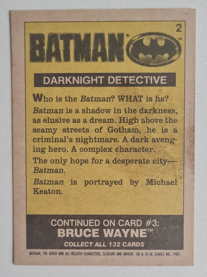 Batman - Topps 1989 Darknight Detective #2