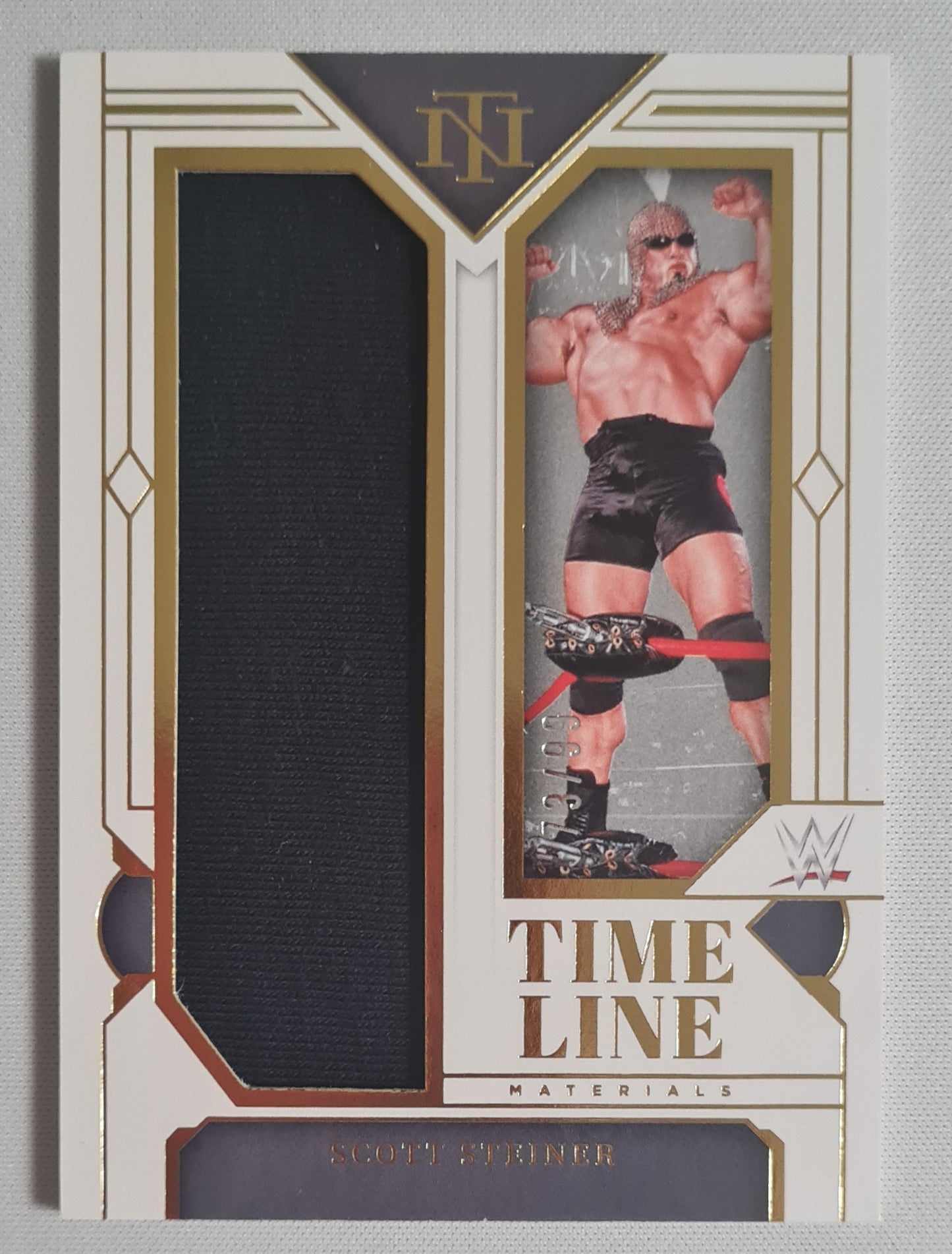 Scott Steiner - 2024 Panini National Treasures WWE Timeline Materials Patch /99 #TM-SST