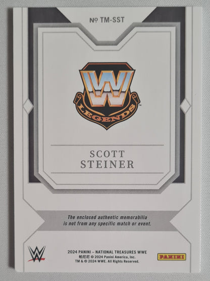 Scott Steiner - 2024 Panini National Treasures WWE Timeline Materials Patch /99 #TM-SST