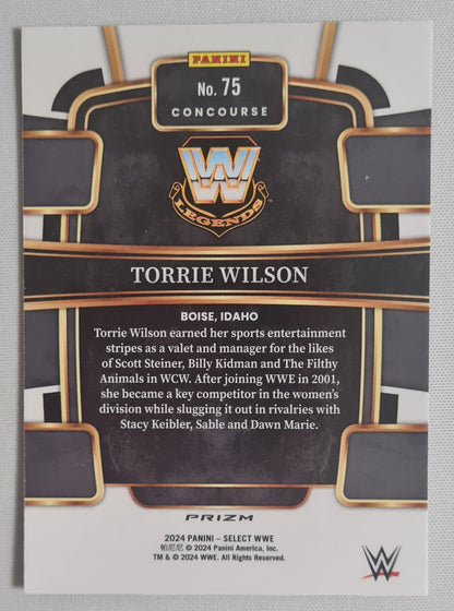 Torrie Wilson - 2024 Panini Select WWE Concourse Silver Prizm #75