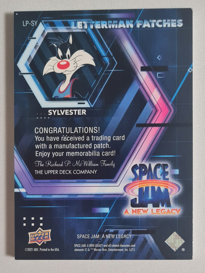 Sylvester - 2021 Upper Deck Space Jam A New Legacy Letterman Patches Y #LP-SY