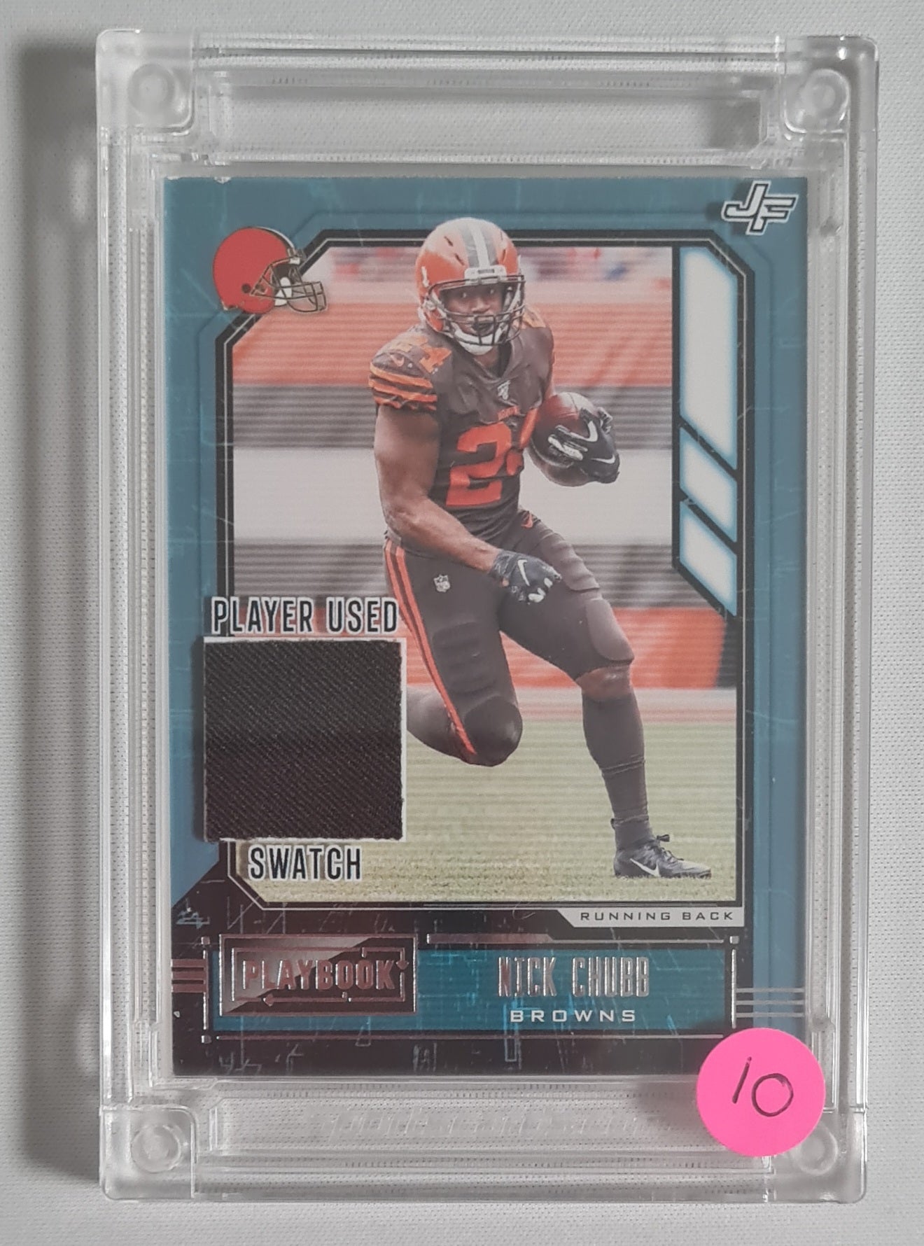 Nick Chubb - 2022 Jersey Fusion 2020 Game Worn Patch #NC20 Cleveland Browns