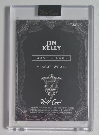 Jim Kelly - 2024 Wild Card 1of1 Prizm Joker #7JW-JK Buffalo Bills