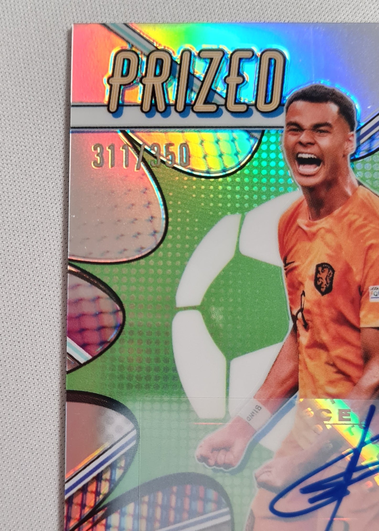 Cody Gakpo - 2023 Topps Finest Road to UEFA Euro 2024 Prized Footballers Auto /350 #PF-CG Netherlands