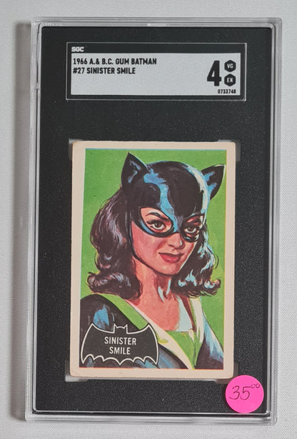 Batman - 1966 A. & B.C. Gum Sinister Smile SGC 4 #27