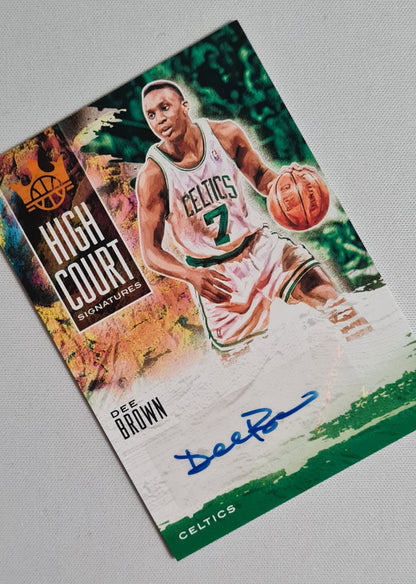 Dee Brown - 2019/20 Panini Court Kings Basketball NBA Boston Celtics #HC-DBR /25 /Autograph