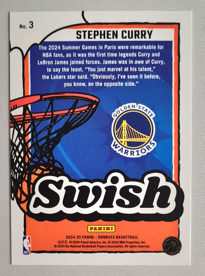 Stephen Curry - 2024/25 Panini Donruss Basketball "Swish" NBA Golden State Warriors #3