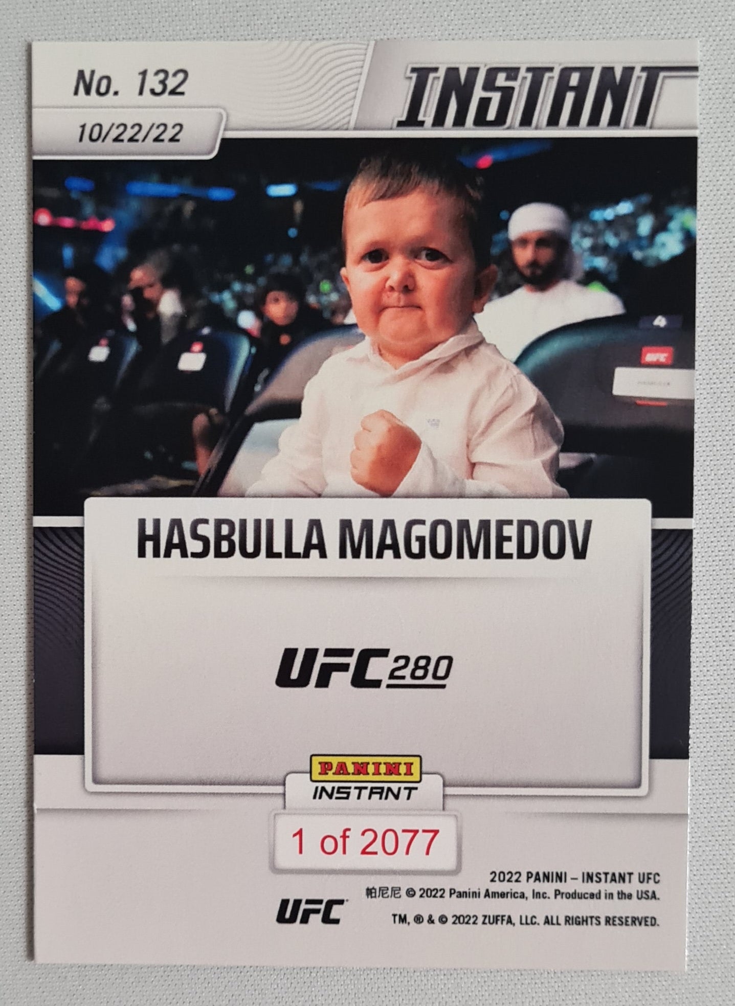 Hasbulla Magomedov - 2022 Panini Instant UFC 280 Instant (RC) #1 of 2077