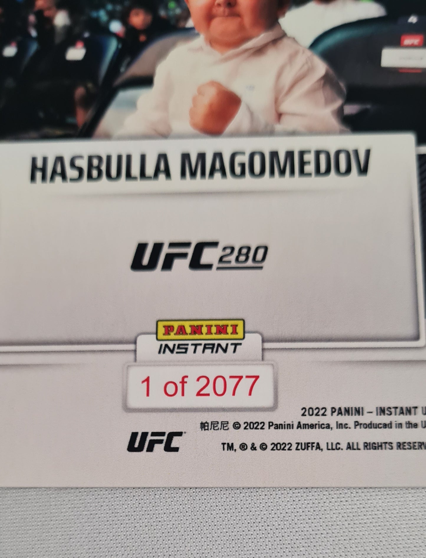 Hasbulla Magomedov - 2022 Panini Instant UFC 280 Instant (RC) #1 of 2077
