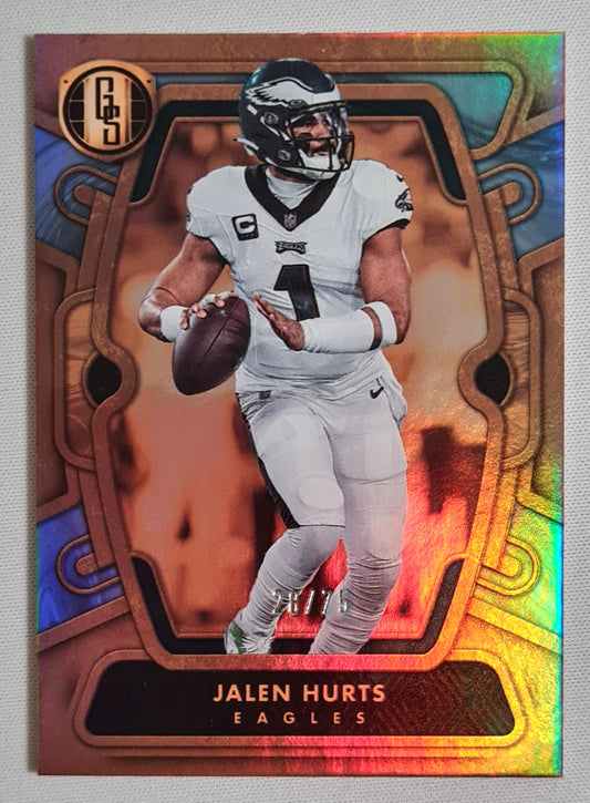Jalen Hurts - 2024 Panini Gold Standard Platinum /75 #79 Philadelphia Eagles