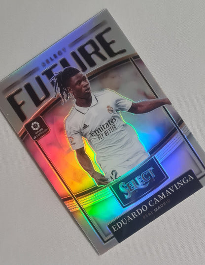 Eduardo Camavinga - 2022/23 Panini Select La Liga Soccer Real Madrid - Select Future #18 Refractor