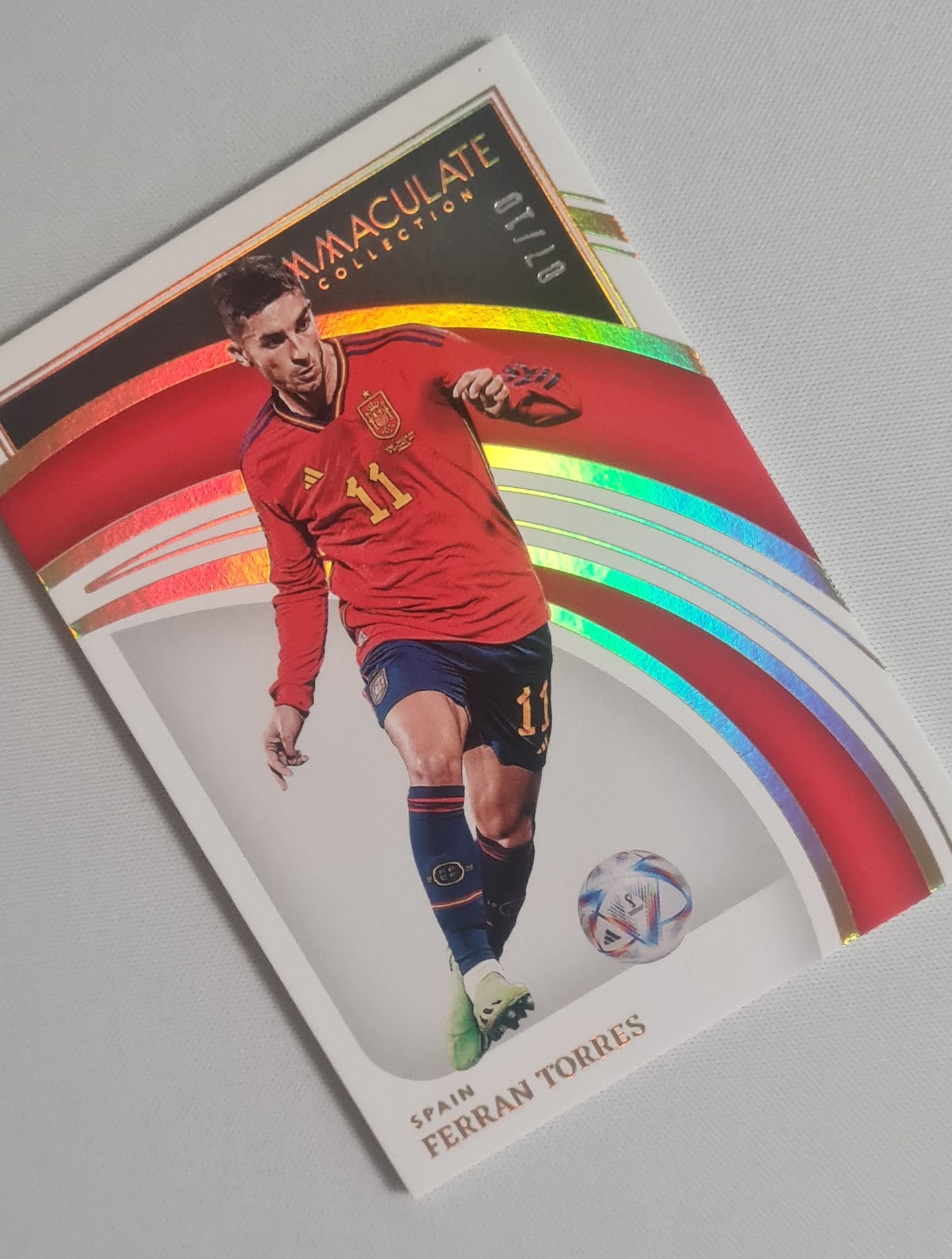 Ferran Torres - 2022/23 Panini Immaculate Collection Soccer National Team Spain #173 /10