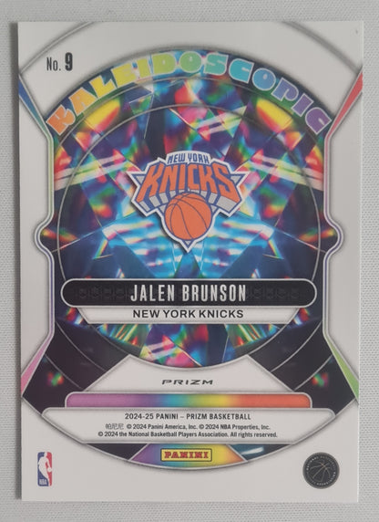 Jalen Brunson - 2024/25 Panini Prizm Basketball NBA Knicks #9 kaleidoscopic