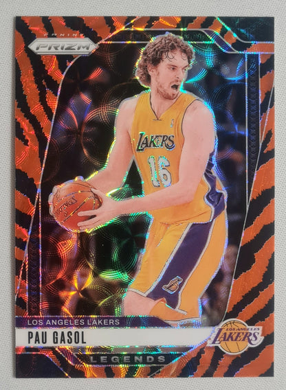 Pau Gasol - 2024/25 Panini Prizm Basketball NBA LA Lakers #281 Choice Tiger Stripe