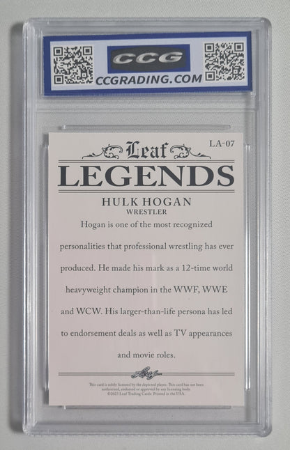 Hulk Hogan - 2023 Leaf Legends Special Release WWE Wrestling #LA07 CCG10 GEM MINT
