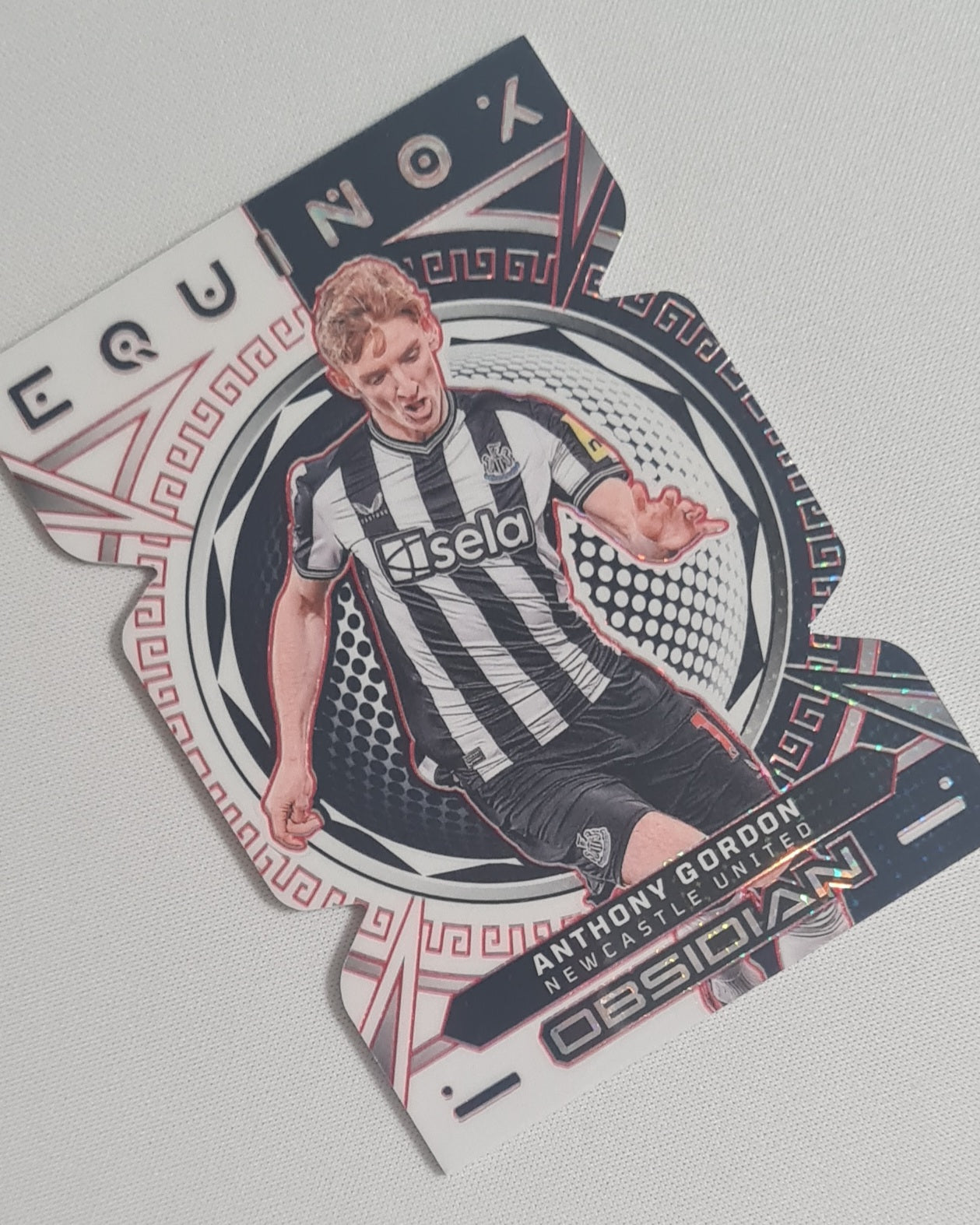 Anthony Gordon - 2023/24 Panini Obsidian Equinox Soccer Newcastle United #11 Die Cut Red /75