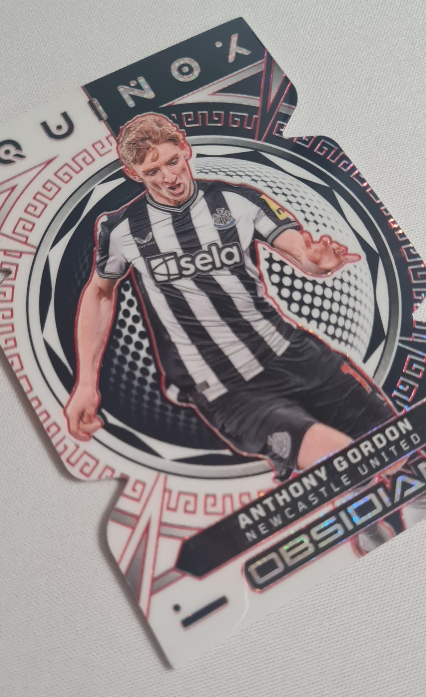 Anthony Gordon - 2023/24 Panini Obsidian Equinox Soccer Newcastle United #11 Die Cut Red /75