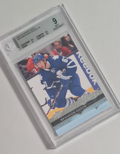 Brandon Kozun - 2014/15 Upper Deck Series One Hockey NHL Toronto Maple Leafs #244 Beckett 9 MINT