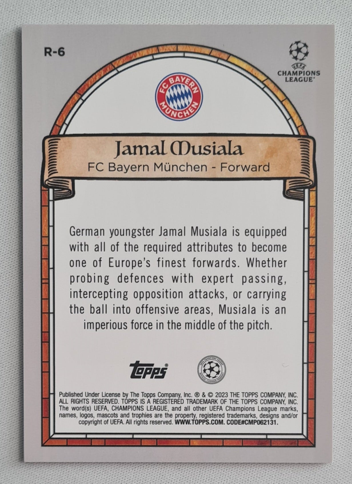 Jamal Musiala - 2023 Topps UEFA Champions League Renaissance FC Bayern Munchen #R-6