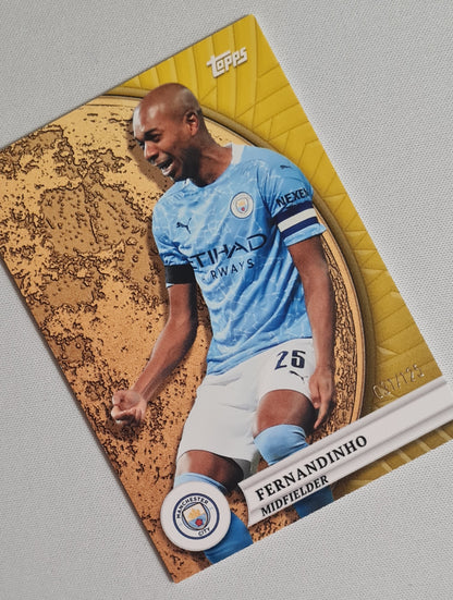 Fernandinho - 2024 Topps EPL Manchester City Gold Moon Yellow #48 /125