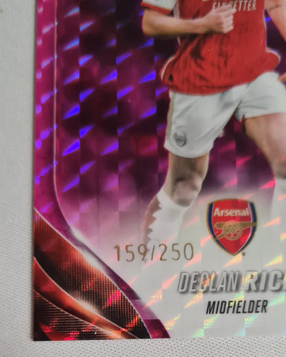Declan Rice - 2024 Topps Chrome UEFA CL FC Arsenal #6 /250 Pink Geomatric