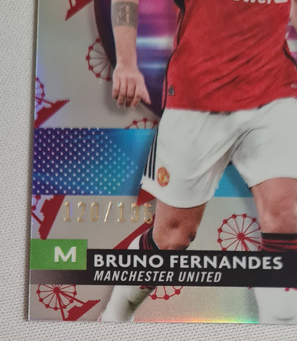 Bruno Fernandes - 2024 Topps Finest EPL Manchester United CL #87 /135
