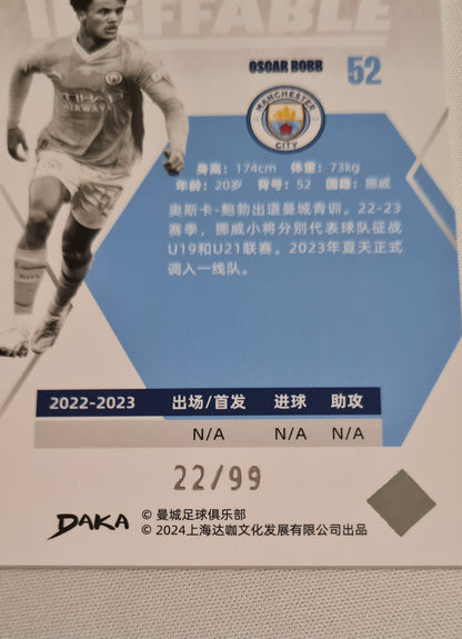 Oscar Bobb - 2024 Daka Ineffable "Manchester City Team Box" #19 /99