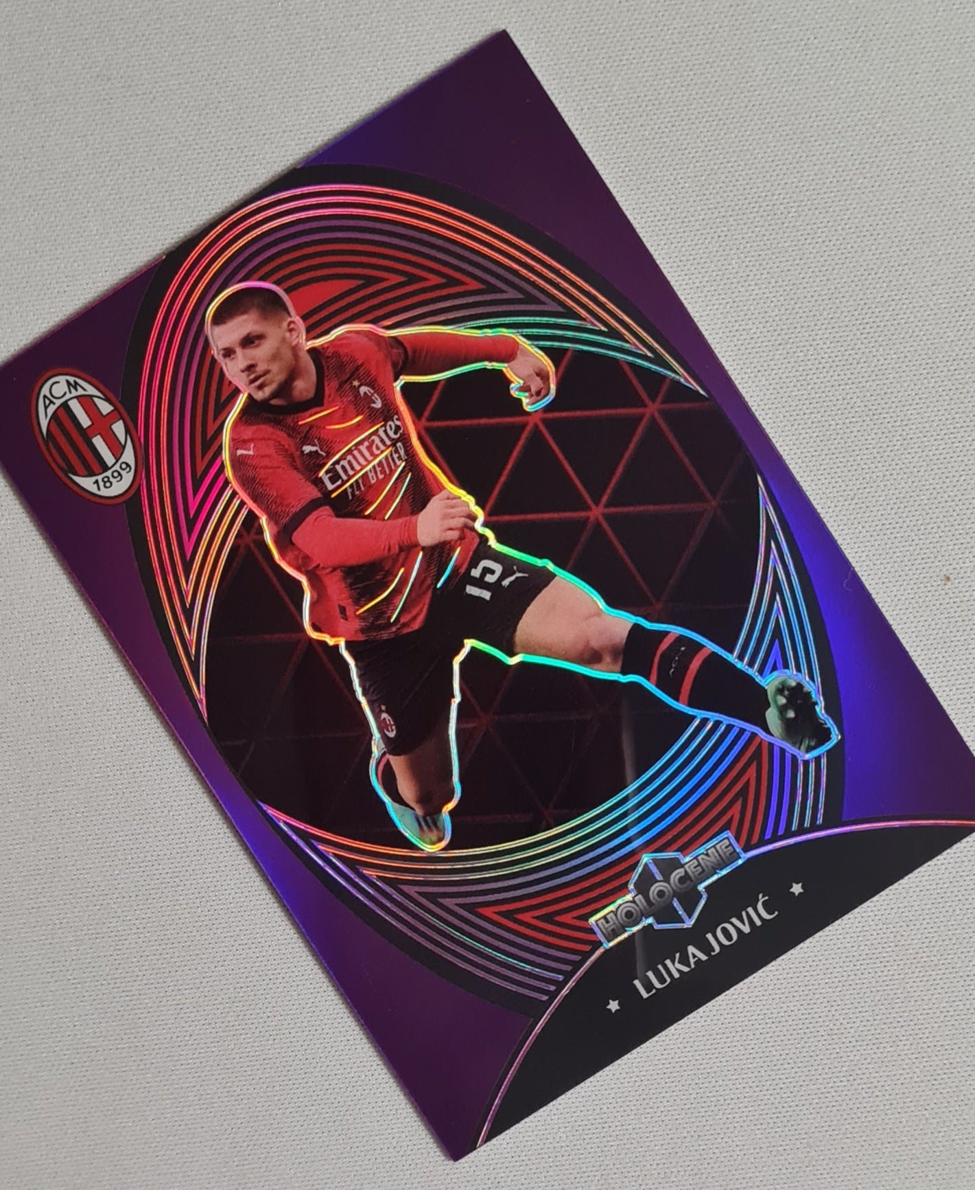 Luka Jovic - 2024 Daka "AC Milan Team Box" #HO-1 /79 Purple Prizm Refractor