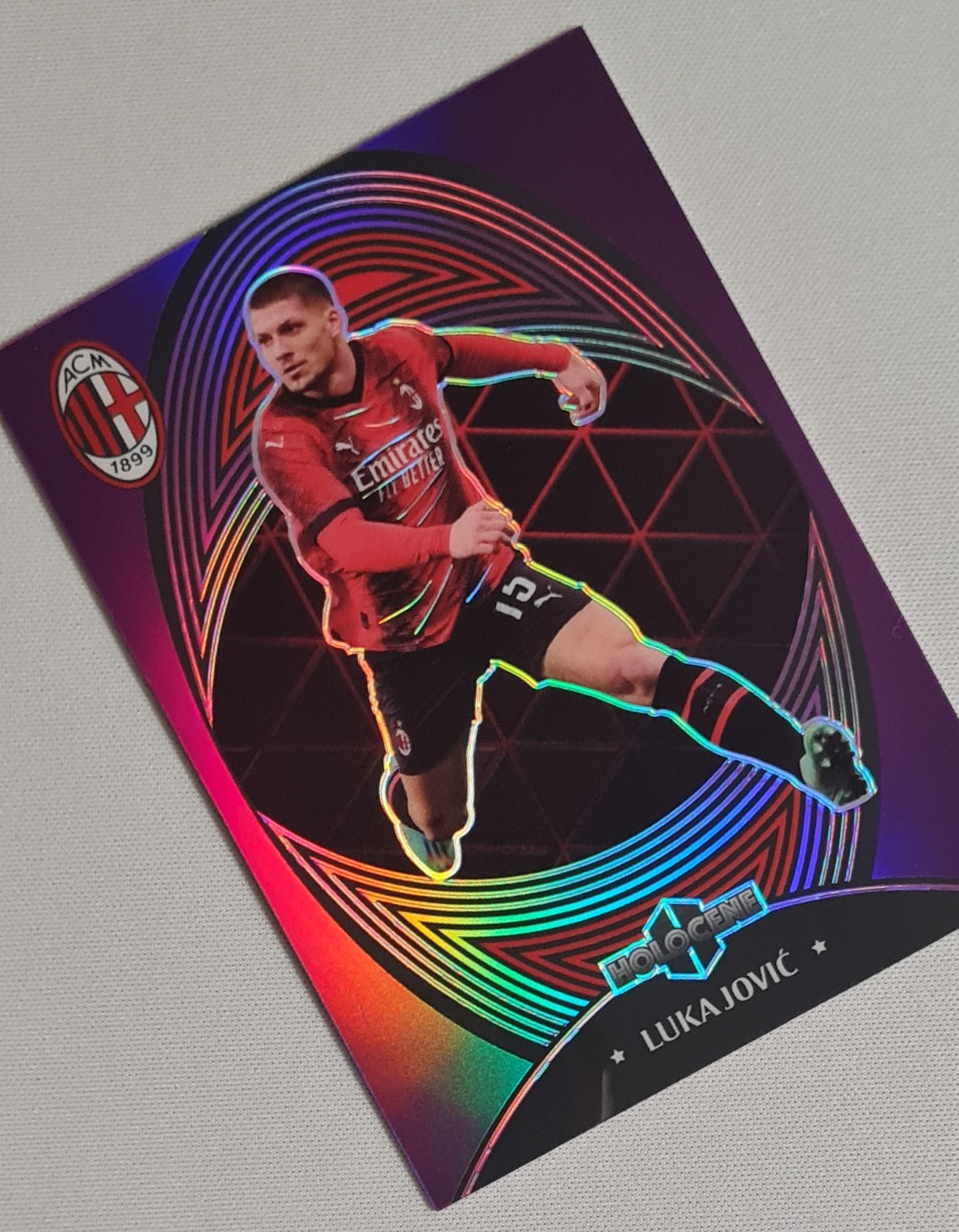Luka Jovic - 2024 Daka "AC Milan Team Box" #HO-1 /79 Purple Prizm Refractor