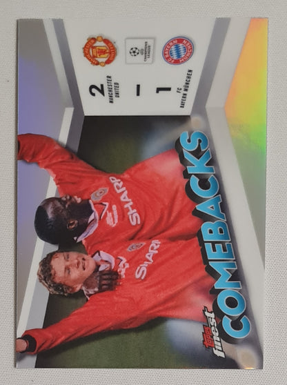 Manchester United ComeBacks - 2024 Topps Finest Comebacks (2-1) #FC-4 Refractor