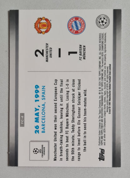 Manchester United ComeBacks - 2024 Topps Finest Comebacks (2-1) #FC-4 Refractor