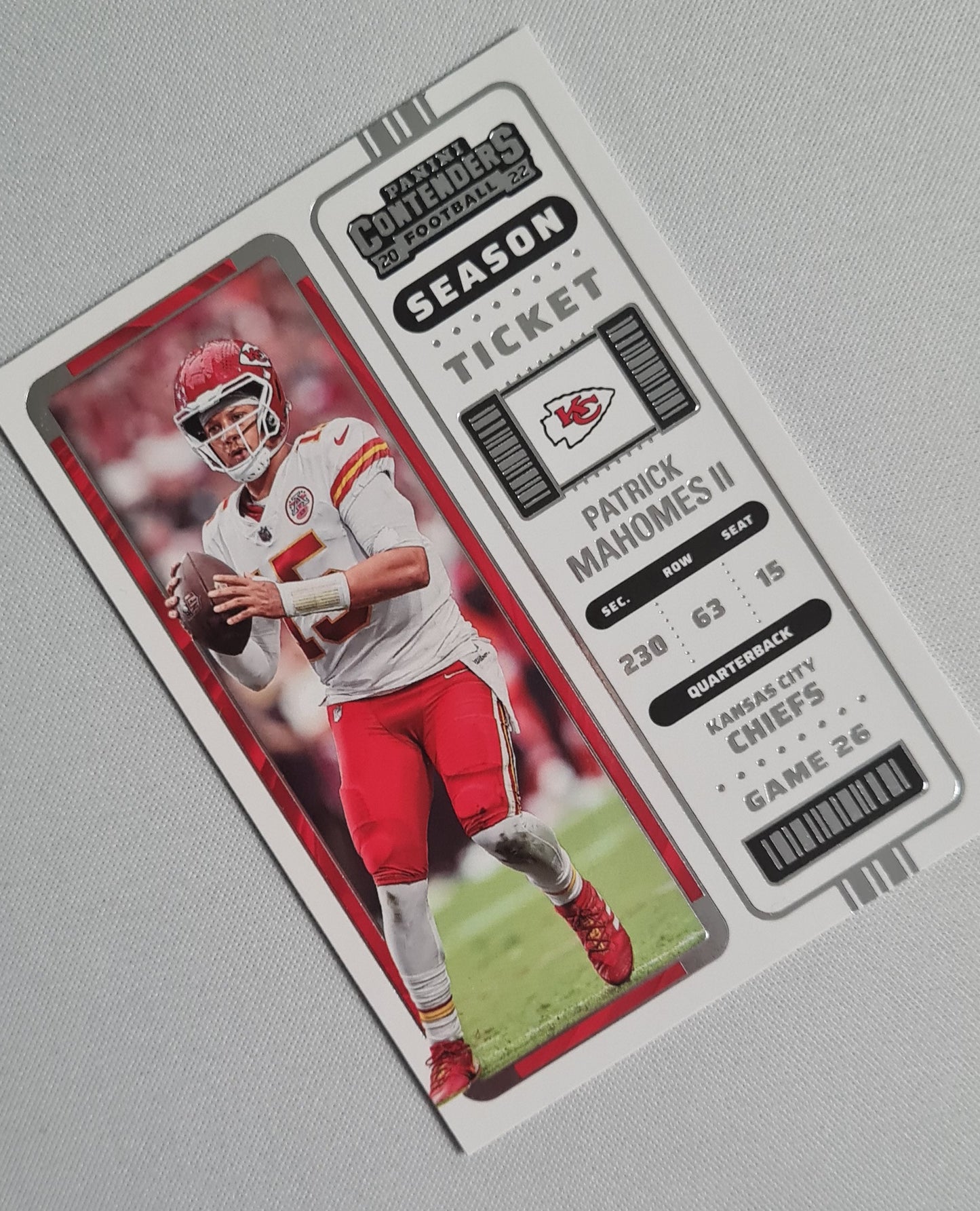 Patrick Mahomes II - 2022 Panini Contender Football Season Ticket NFL Chiefs #58